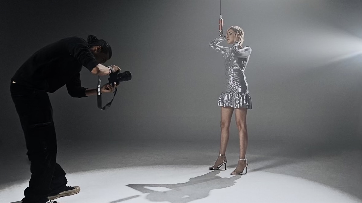 On set, studio shoot